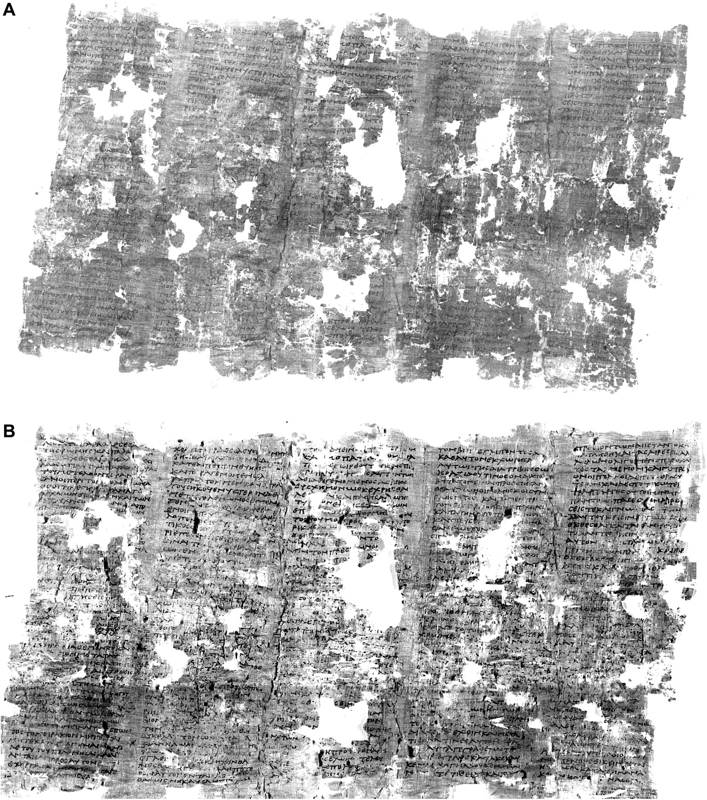 La imagen legible del manuscrito carbonizado se obtuvo mediante imágenes hiperespectrales de onda corta